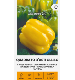 Paprika Quadrato D´Asti Giallo kollane