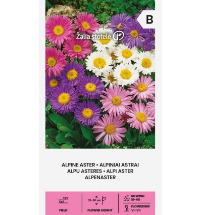 Alpi astri Aster alpinus värvisegu seemnete pakend