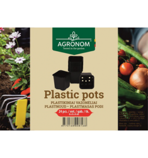 Plastikust lillepotid 24 tk