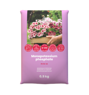 AGRONOM Monokaaliumfosfaat PK 52-34 0.5kg roosa väetisekott