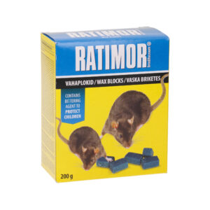 Hiire- ja rotimürk Ratimor vahaplokid