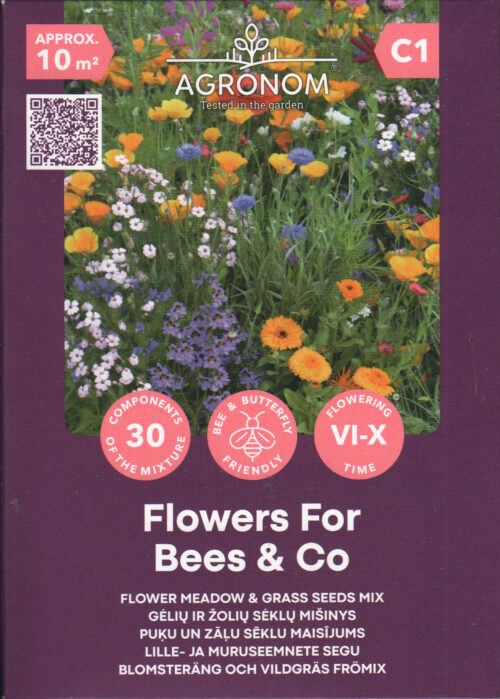 Lille-ja muruseemnete segu Flowers For Bees &Co