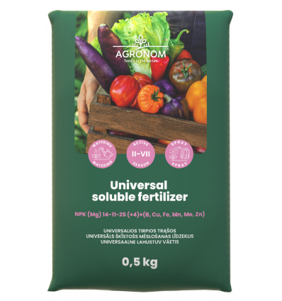 Universaalne lahustuv väetis 0,5kg.