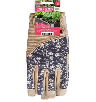 Urban Garden Garden Gloves mustrilised sünteetilisest nahast aiakindad
