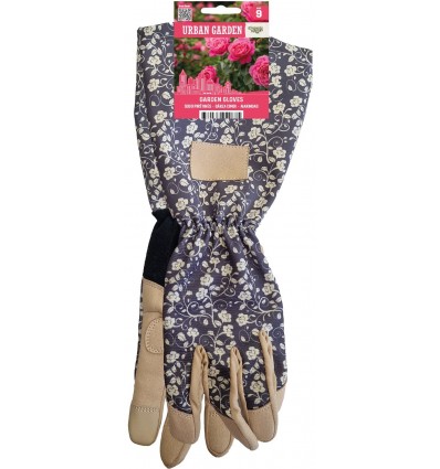 Urban Garden Garden Gloves mustrilised sünteetilisest nahast aiakindad
