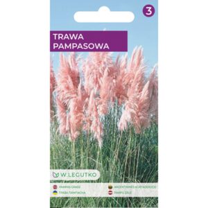 Roosa pampasrohi Trawa Pampasowa roosa seemnete pakend suurte roosade õisikutega