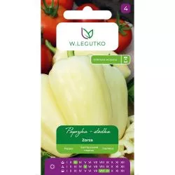 Paprika Zorza seemnepakend heledate kollakaspunaste magusate paprikatega
