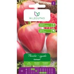 Tomati Oxheart seemnepakend suurte südajate roosakaspunaste tomatitega